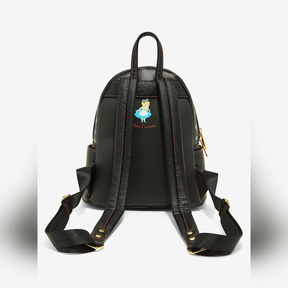 Loungefly Disney Alice in Wonderland Characters Floral Mini Backpack - BoxLunch - Picture 3 of 5